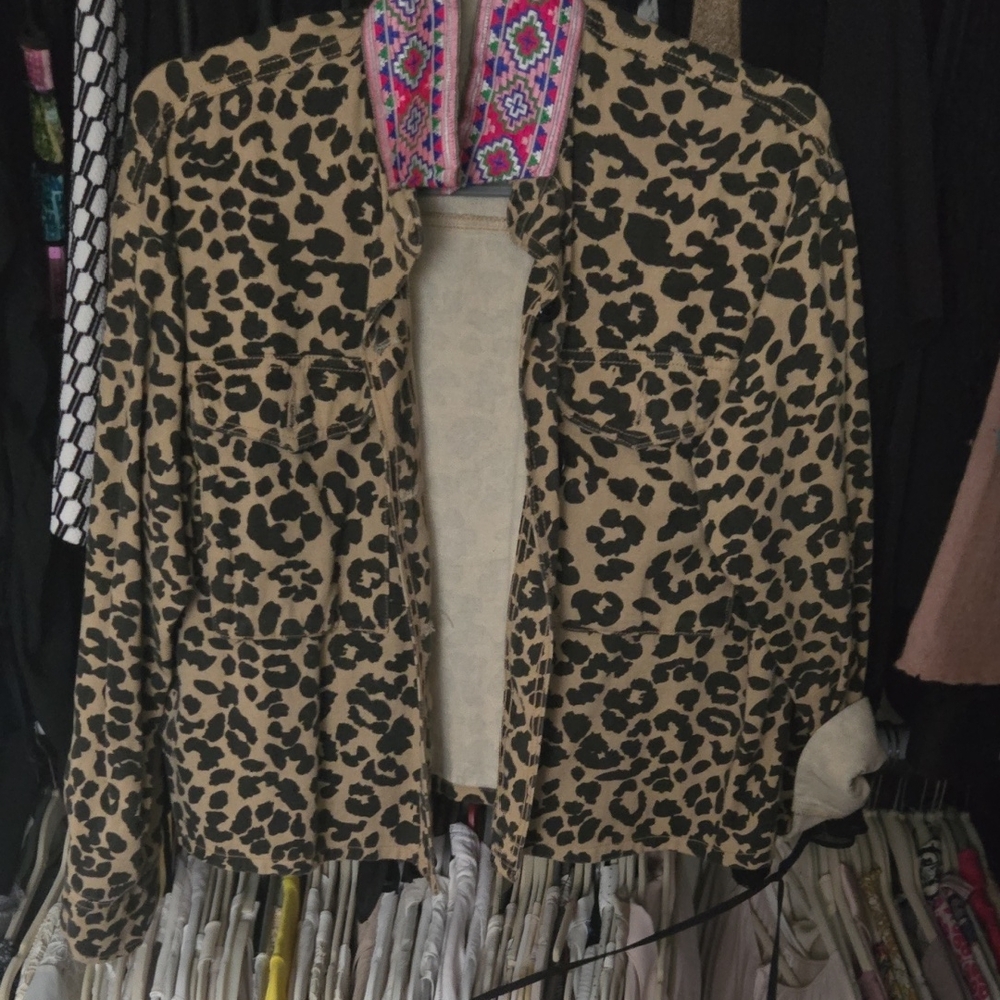 Mary Marshmallow Leopard Print Jacket